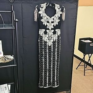 Vintage sequined evening dress